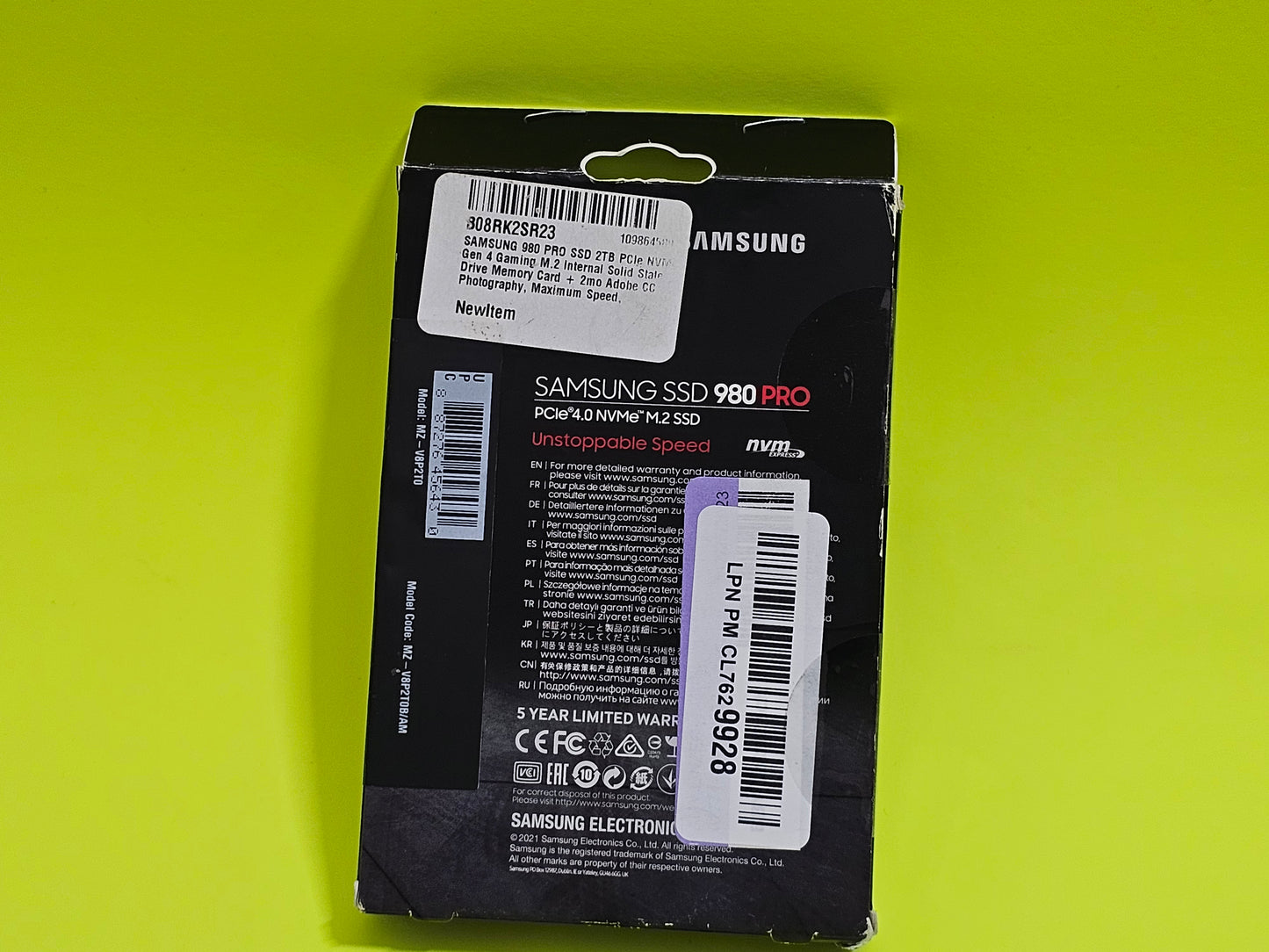 Samsung 980 PRO 1TB / 2TB NVMe M.2 PCIe Gen4 SSD – Brand NEW & Sealed!
