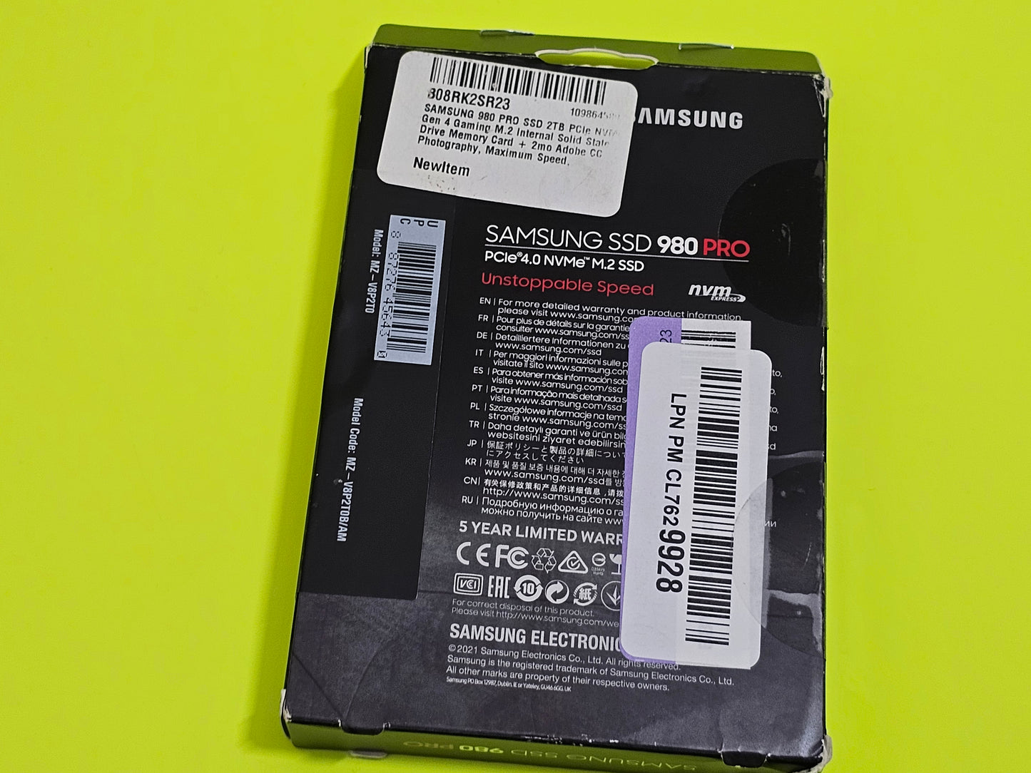Samsung 980 PRO 1TB / 2TB NVMe M.2 PCIe Gen4 SSD – Brand NEW & Sealed!