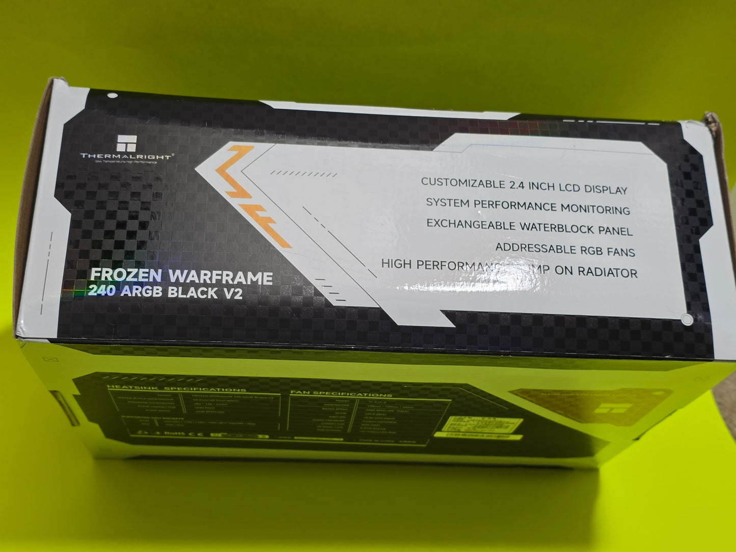 Frozen Warframe 240 Black V2 ARGB AIO Liquid Cooler – Excellent Condition!