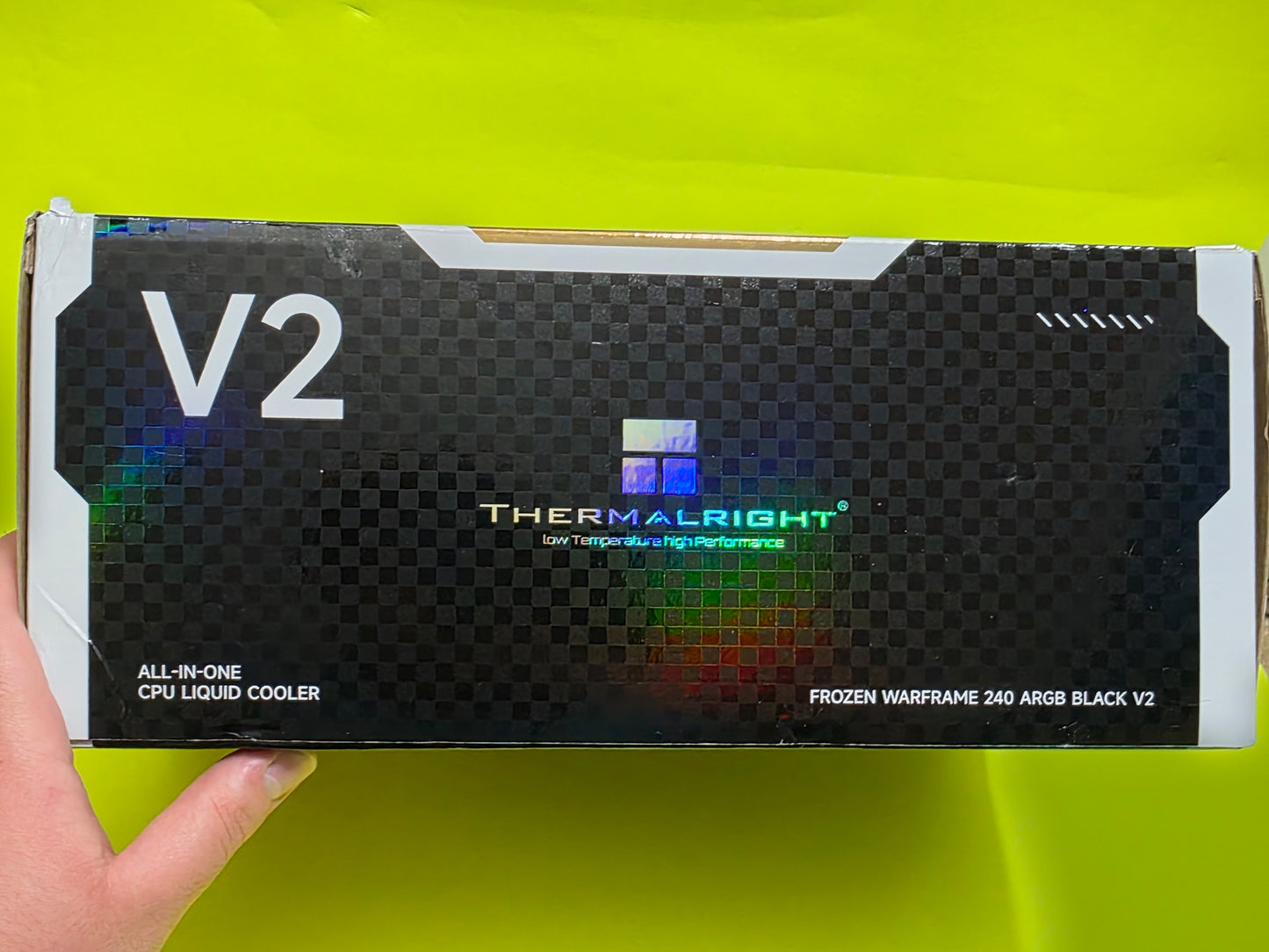 Frozen Warframe 240 Black V2 ARGB AIO Liquid Cooler – Excellent Condition!