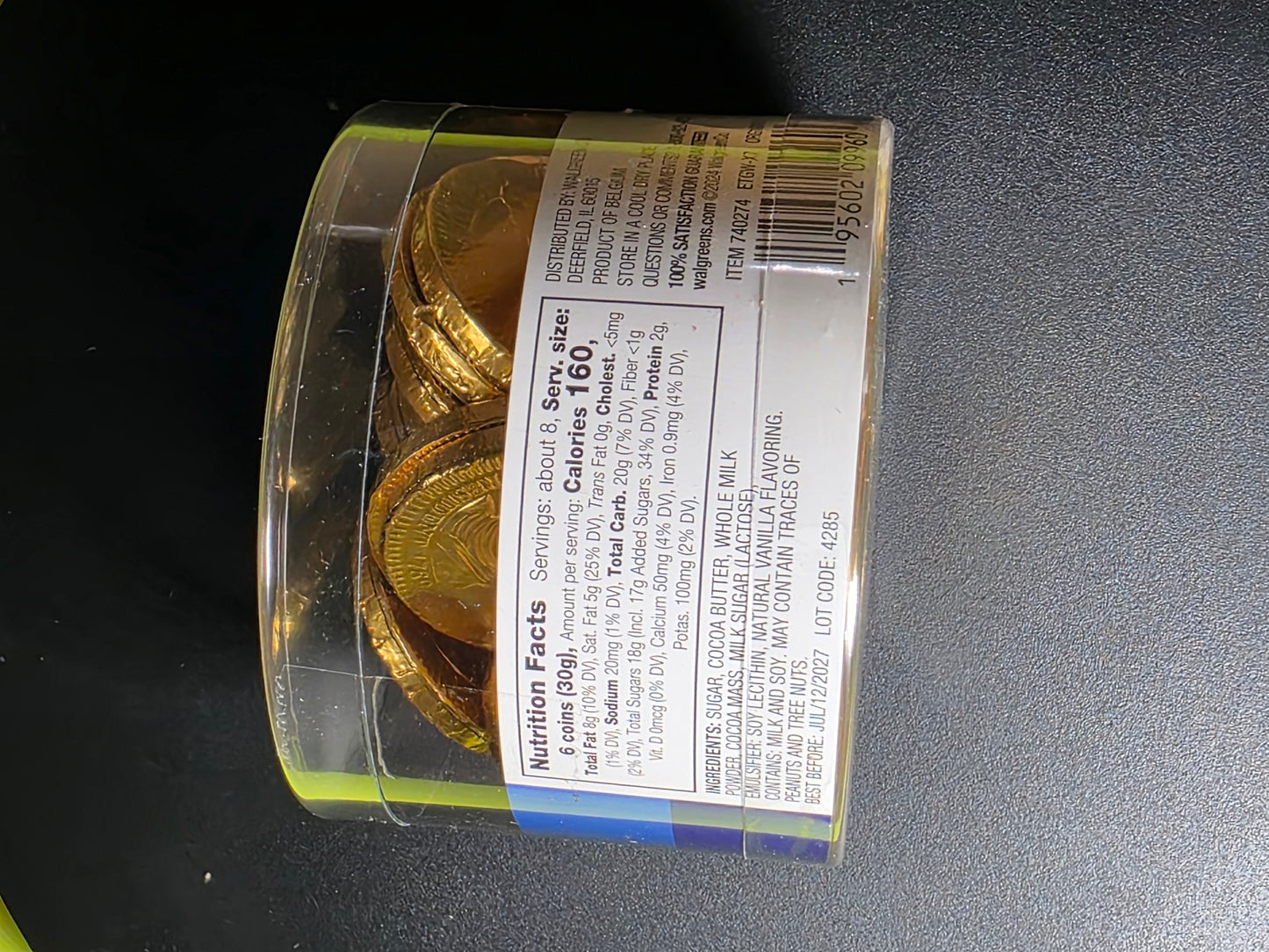 Milk Chocolate Gold Coins 8.29oz – Real Chocolate – Exp 7/12/2027 – NEW