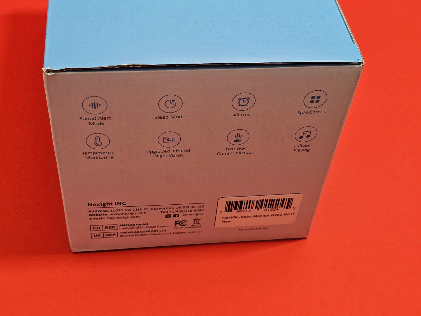 NEXIGO Video Baby Monitor B200 White Brand NEW!