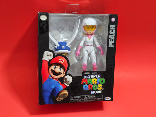 THE SUPER MARIO BROS. MOVIE 5" Peach Figure w/ Bike Outfit & Blue Shell NEW!