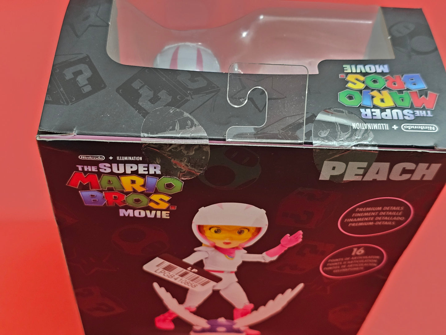 THE SUPER MARIO BROS. MOVIE 5" Peach Figure w/ Bike Outfit & Blue Shell NEW!