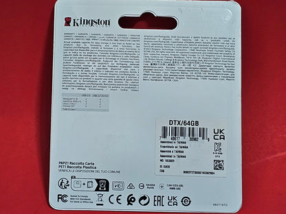 Kingston 64GB USB 3.2 Gen 1 DataTraveler Exodia Flash Drive - NEW!