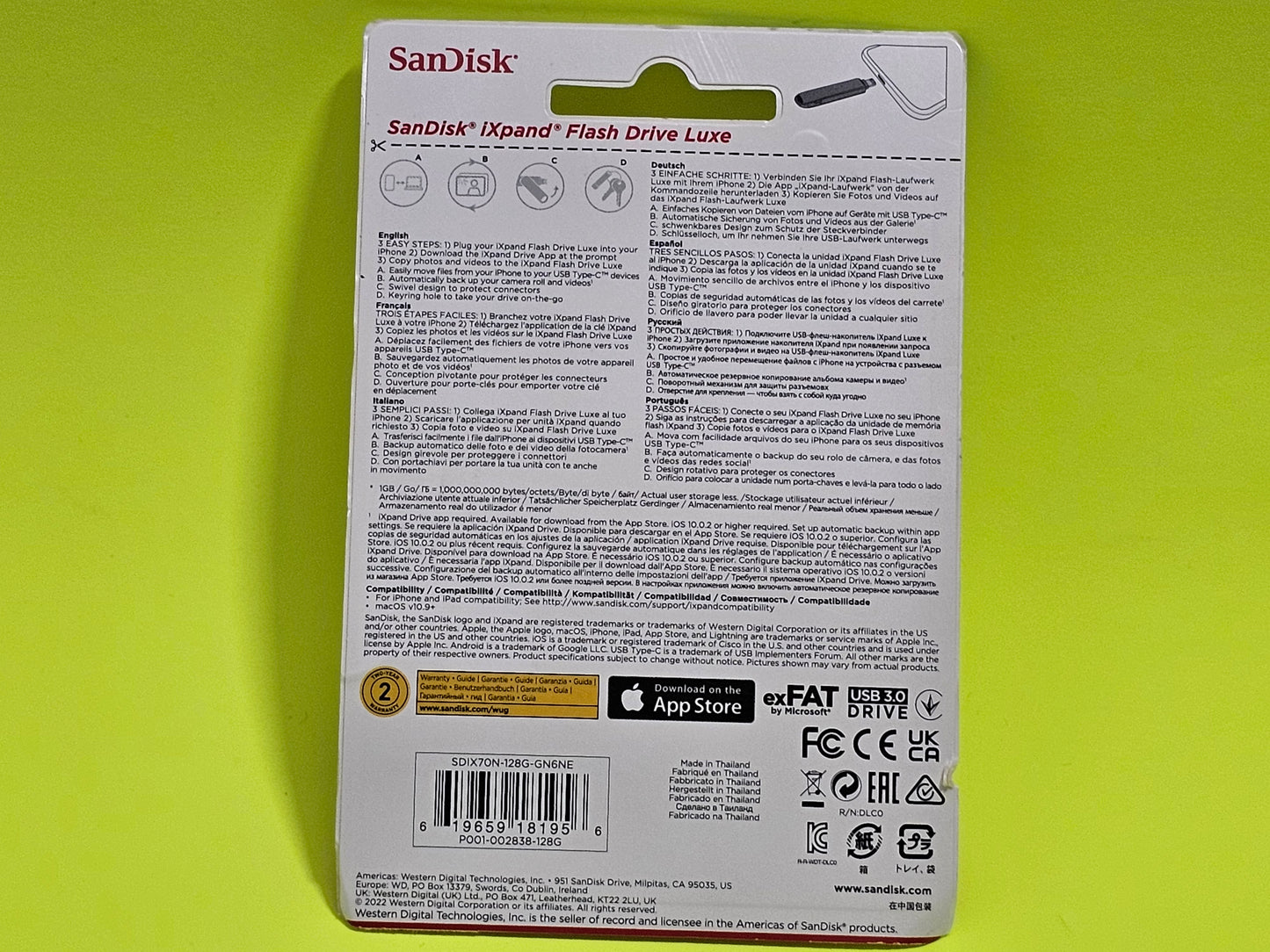 SanDisk 128GB iXpand Flash Drive Luxe – Brand NEW!