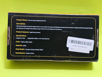 Gas Can Spout Replacement Kit – Universal Fit – Includes Vents & Caps – NEW!