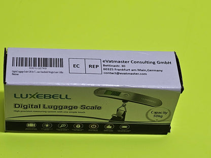 NEW Luxe Bell Digital Luggage Scale – Travel Baggage Weight Checker