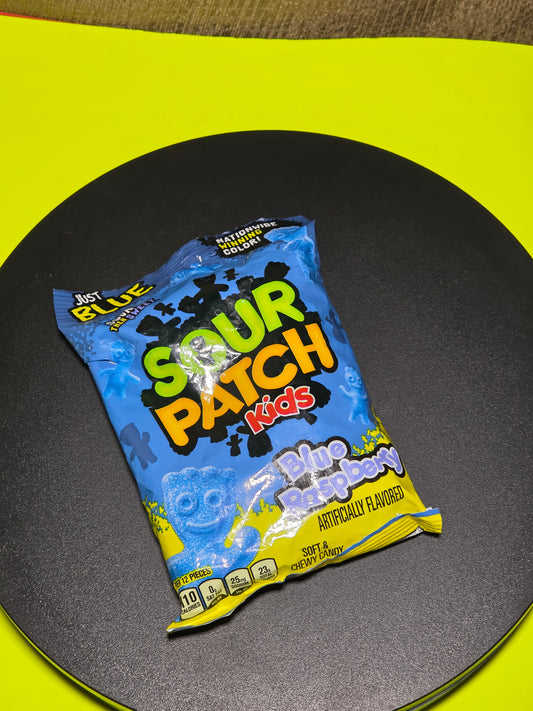 Sour Patch Kids Blue Raspberry Candy – Just Blue – 4oz Bag – Exp 9/8/2025