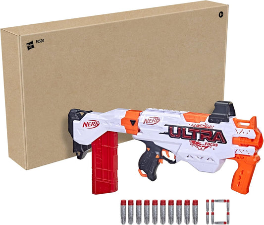 NEW Nerf Ultra Focus Motorized Blaster with 10-Dart Clip – Fast Action!